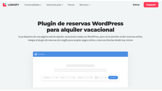 Plugin de reservas WordPress para alquiler vacacional