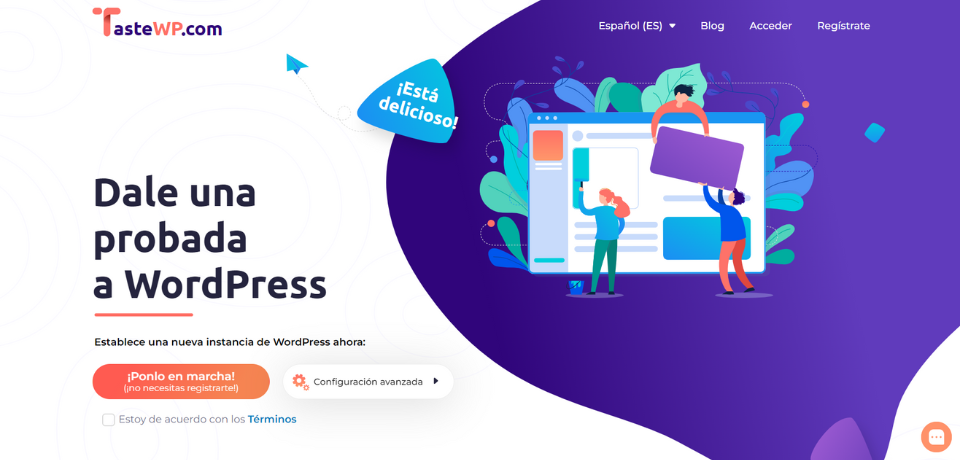 TasteWP: Webs WordPress de Prueba en Segundos