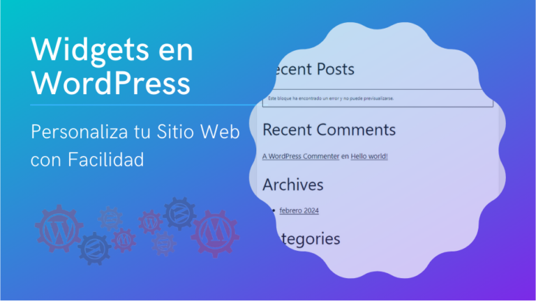 Los Widgets en WordPress