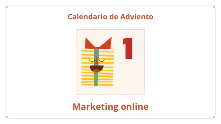 Calendario de Adviento del marketing online 2023 - día 1