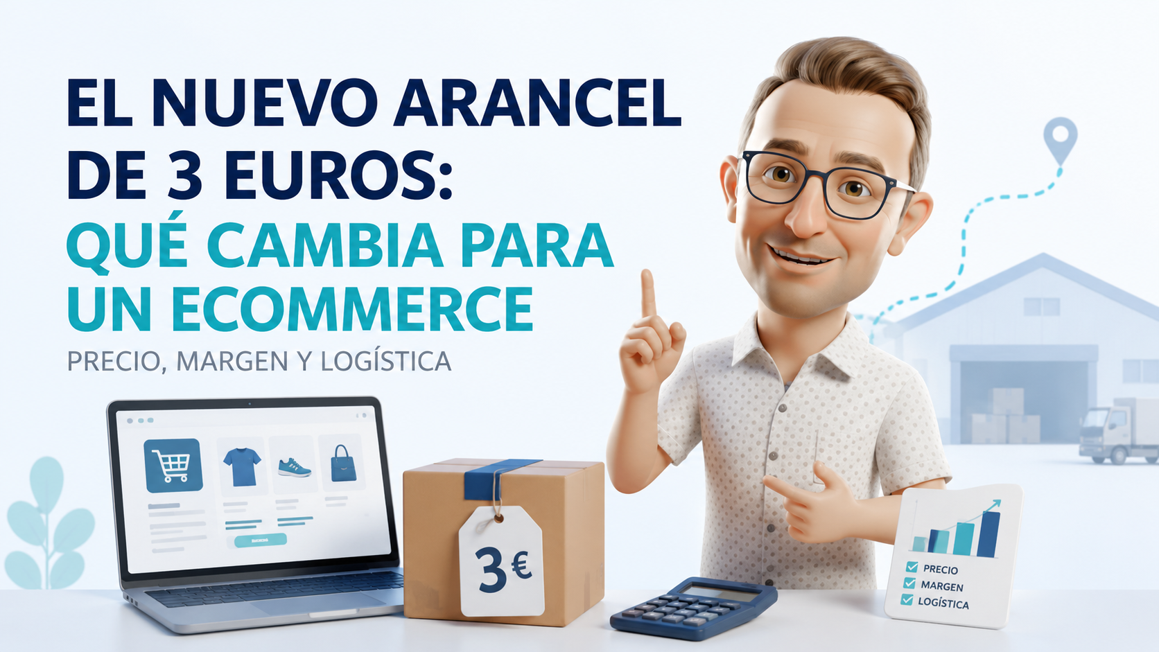 Ecommerce analizando el arancel de 3 euros en productos importados