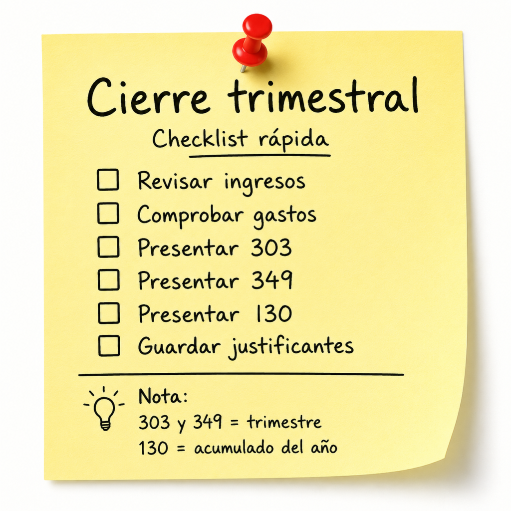 Checklist - cierre trimestral