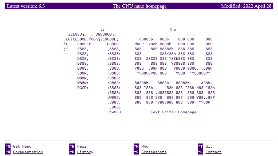 Seleccionar, copiar y pegar texto en nano, editor de texto en terminal