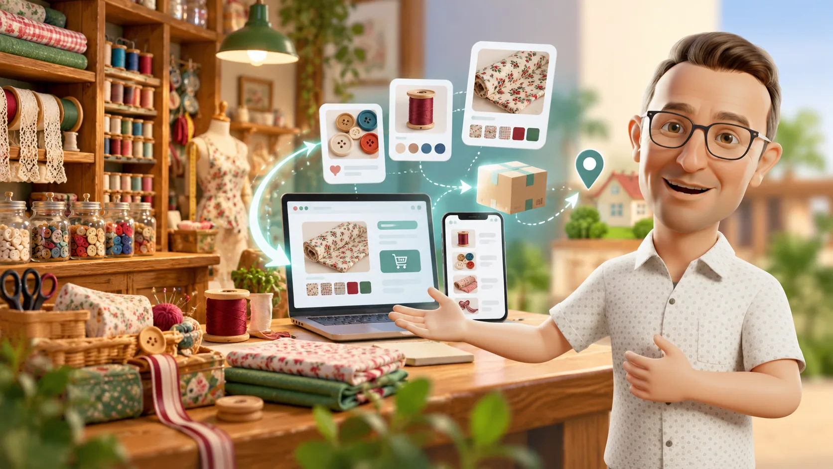Avatar de Juan Armada presenta cómo una mercería local conecta sus productos con una tienda online