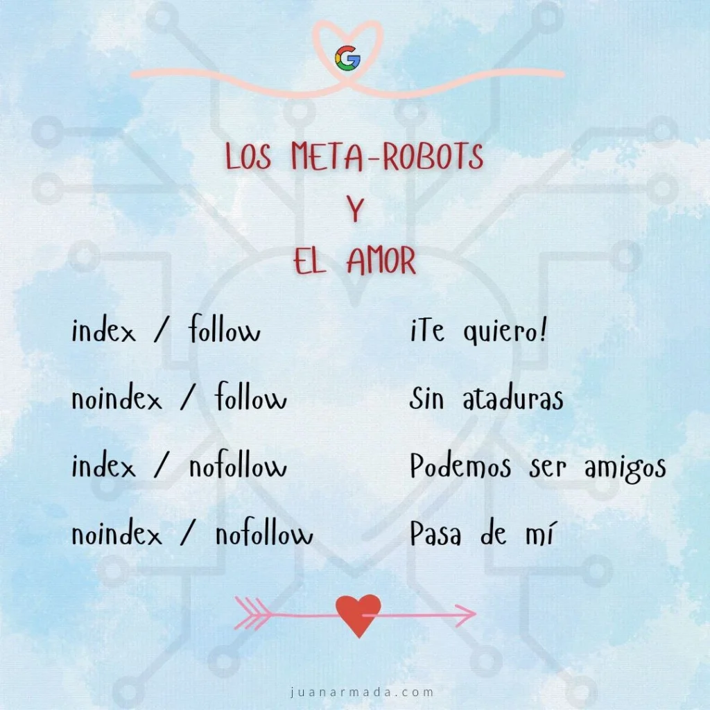 meta robots y el amor