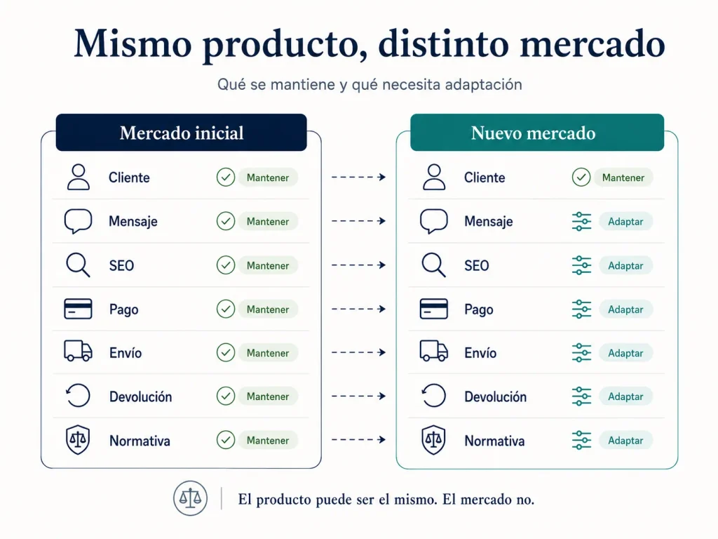 Mismo producto en distintos mercados: elementos del ecommerce que deben mantenerse o adaptarse al internacionalizar