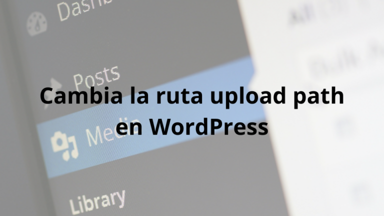 ruta upload path en WordPress