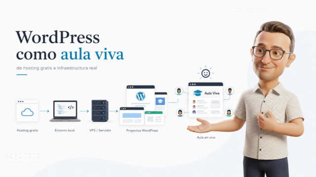 Evolución desde hosting gratis y entorno local hasta VPS y proyectos WordPress en el aula